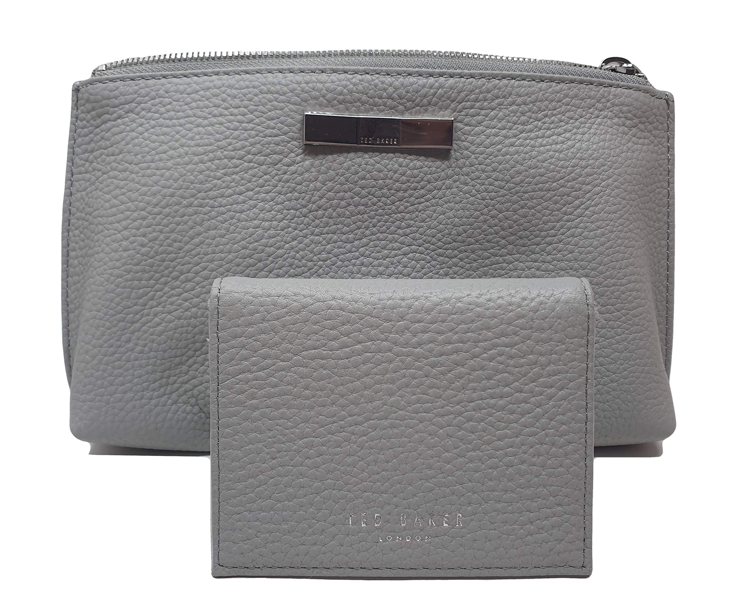 Ted Baker Stells Washbag and Card Holder in Grey Leather