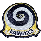VAW-123 Screwtops Squadron Patch &ndash; with Hook and Loop