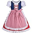 Sunny Fashion Girls German Dirndl Dress Costumes for Bavarian Oktoberfest Vintage Pink