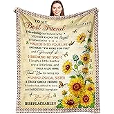 Best Friend Birthday Gifts for Women, Valentines Day Bestie Gifts for Women, Best Friends Blanket, Gift for Best Friend Woman, BFF Bestie Bday Presents Idea, to My Bestie Throw Blanket 60"X50"