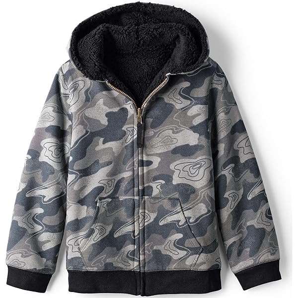 lands end fleece lined hoodie