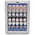 Whynter BR-091WS, 90 Can Capacity Stainless Steel Beverage Refrigerator with Lock, White