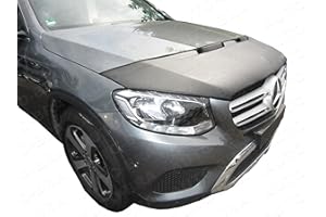 AUTO-BRA HOOD BRA Front End Nose Mask Compatible with Mercedes Benz MB GLC-Class X253 C253 since 2015 Bonnet Bra STONEGUARD PROTECTOR TUNING