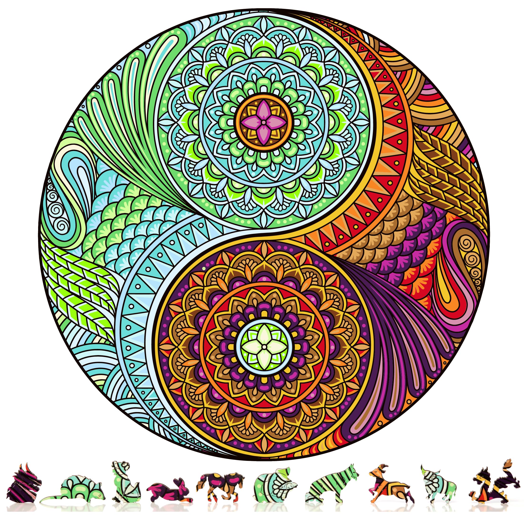 Mua Yin Yang Jigsaw Puzzles for Adults 200 Piece Wooden Jigsaw Puzzle