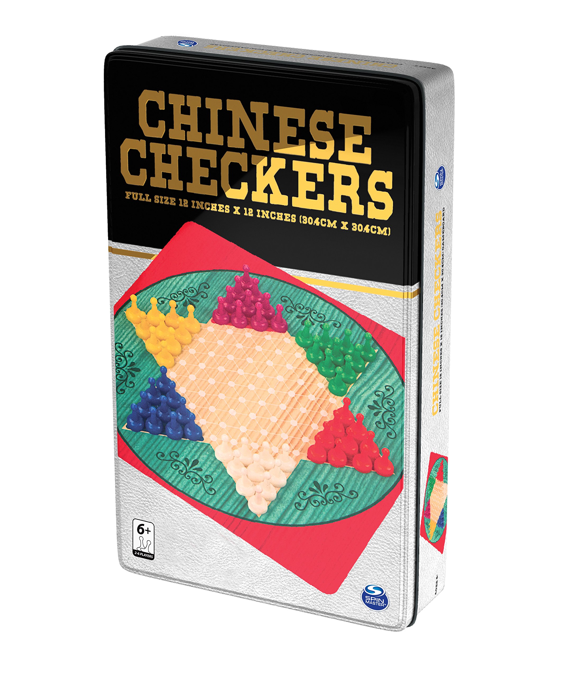 Spin Master - Chinese Checkers Tin (2-6 Players, 6+ Years)
