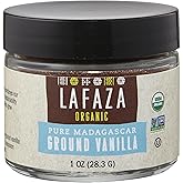 Lafaza Organic Madagascar Bourbon Pure Ground Vanilla Bean Powder, 1oz