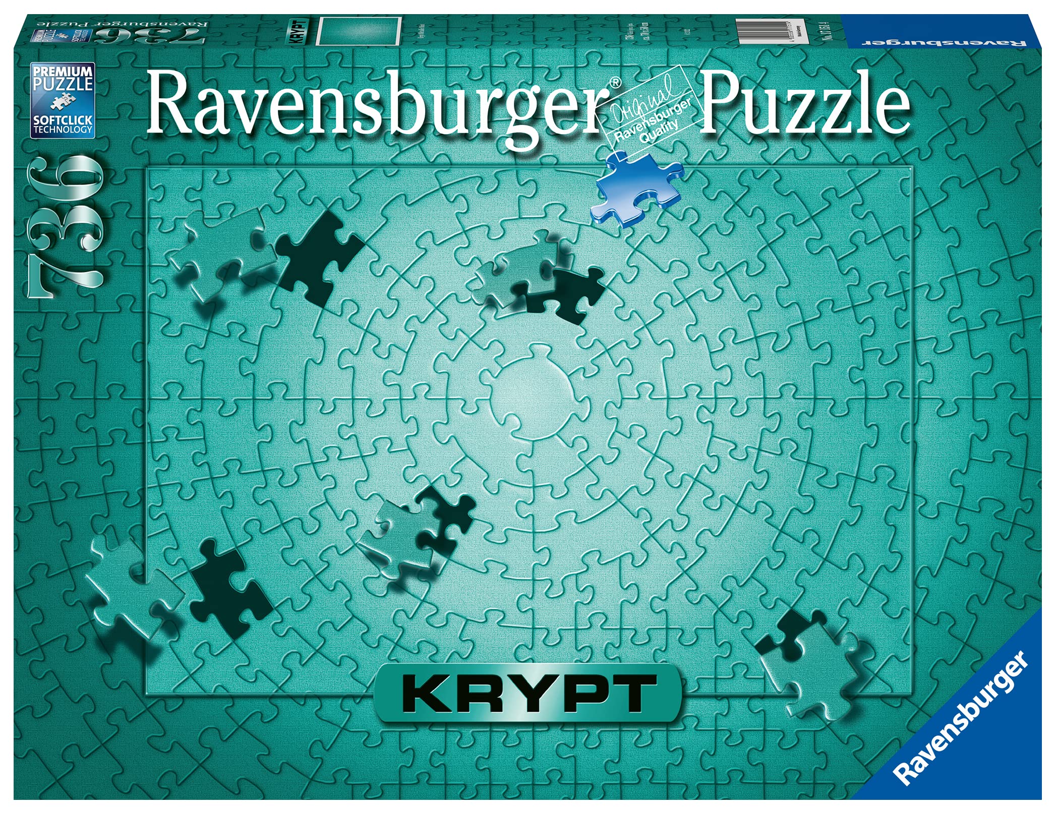 Ravensburger Krypt Metallic Mint, adult puzzle, puzzle, 736 pieces, 17151