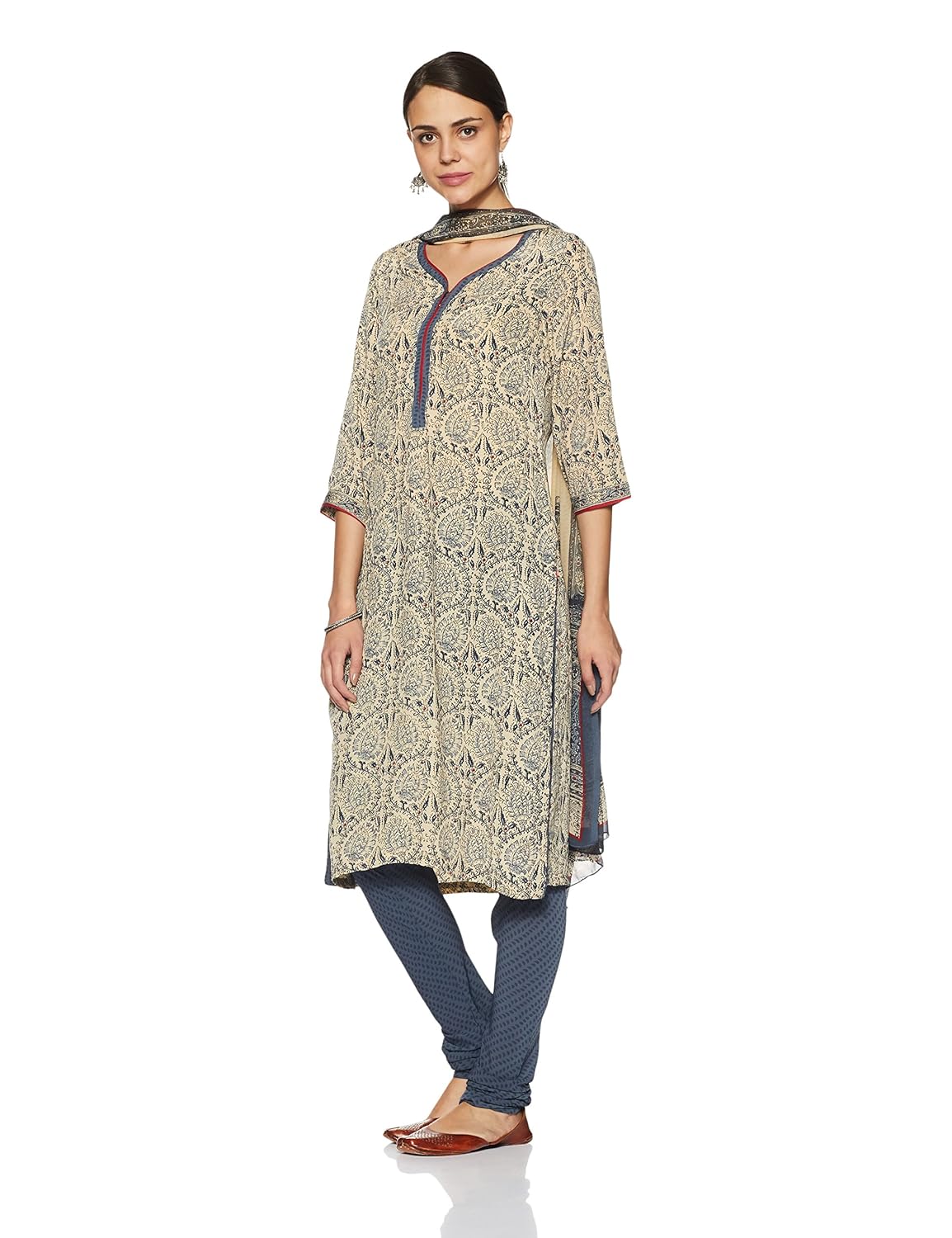 biba women's straight salwar suit