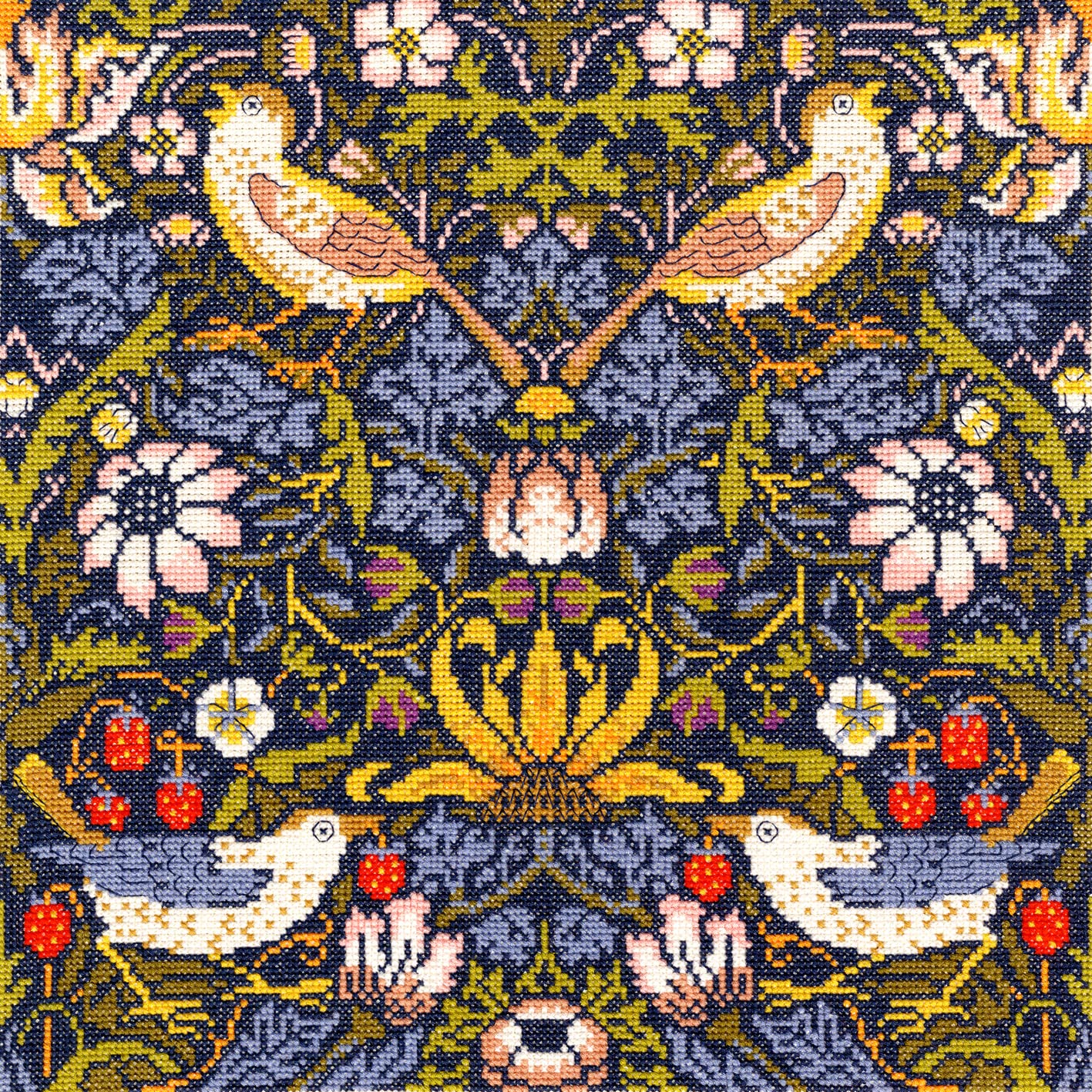 Bothy Threads Cross Stitch Kit - Strawberry Thief