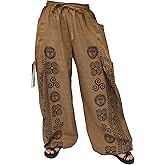 Siamrose Casual Yoga Harem Pants Men Women Baggy Lounge Trousers, 2 Pockets Adjustable Length