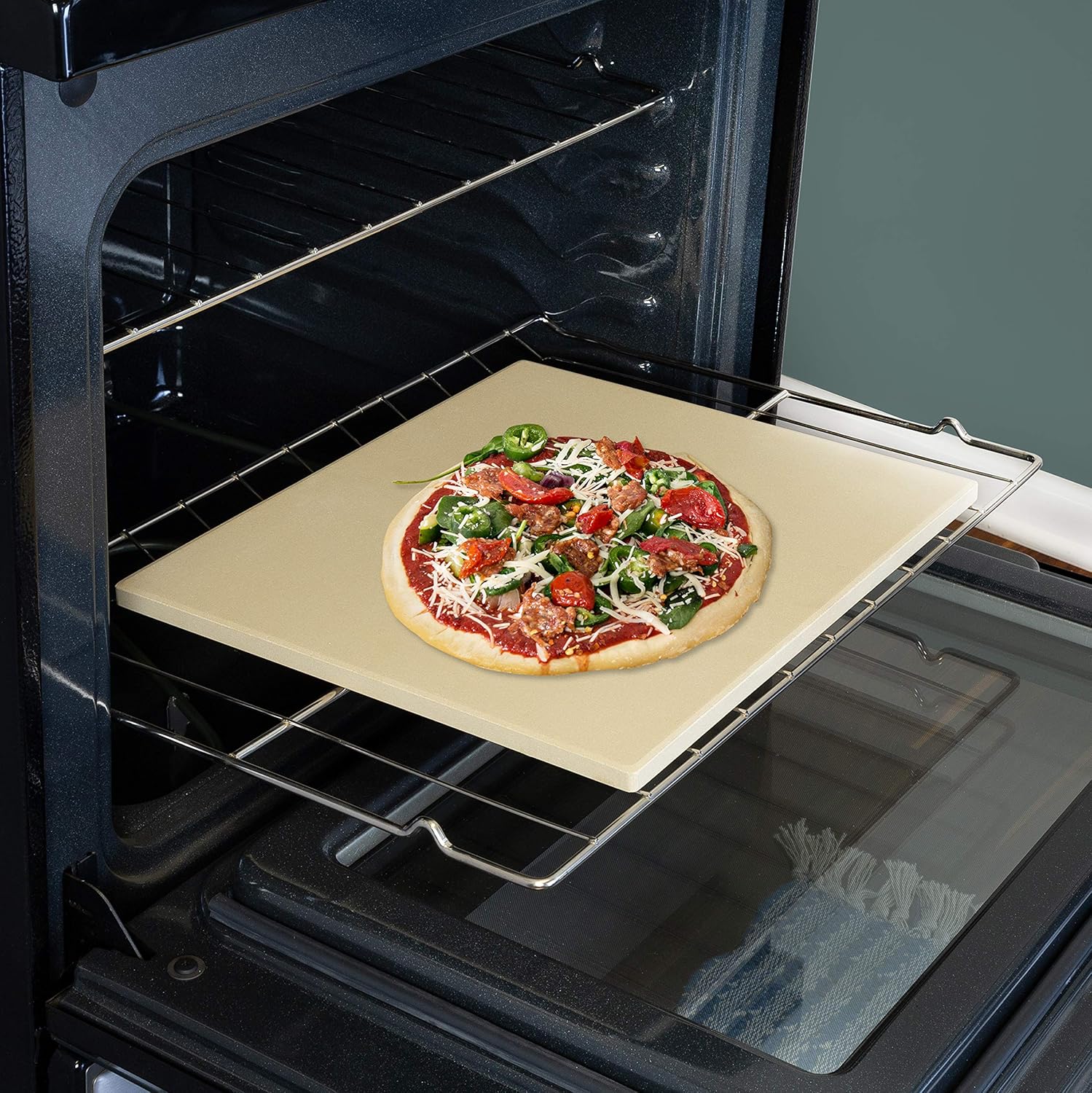 Honey-Can-Do Oven Rectangular Pizza Stone: Pizza Stones: Kitchen & Dining