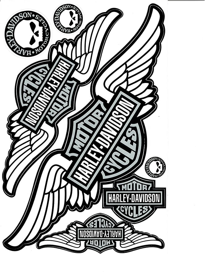 harley davidson aufkleber für auto