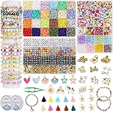 OCARDI Girls Bracelet Making Kit,Friendship Bracelet Kit Gifts for Teen Girls,Clay Beads&Glass Seed Beads&Pony Beads with Charms,Art and Craft Gifts for Christmas,Toys for Teens