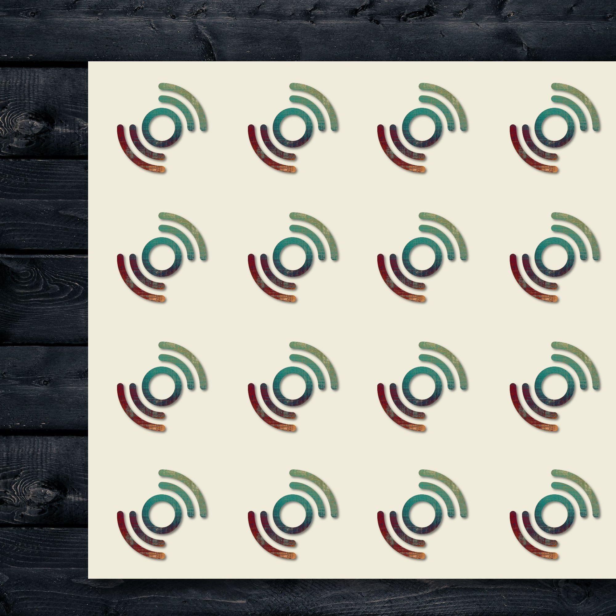Radio Wave Airwaves Signal Radio Antenna Craft Stickers, 30 Stickers at 1.5 Inches, Great Shapes for Scrapbook, Party, Seals, DIY Projects, Item 783210
