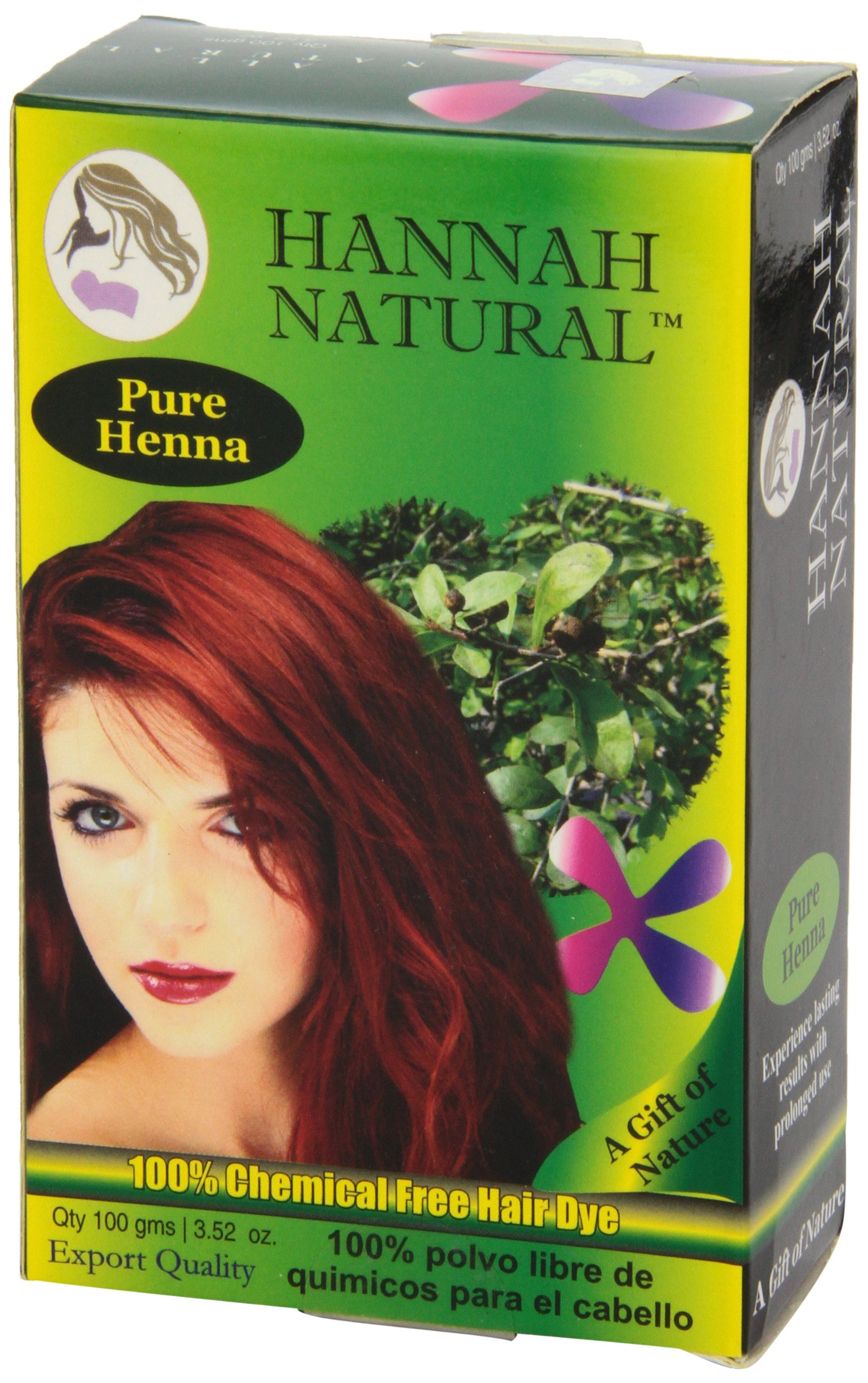 Hannah Natural 100% Pure Henna Powder, 100 Gram