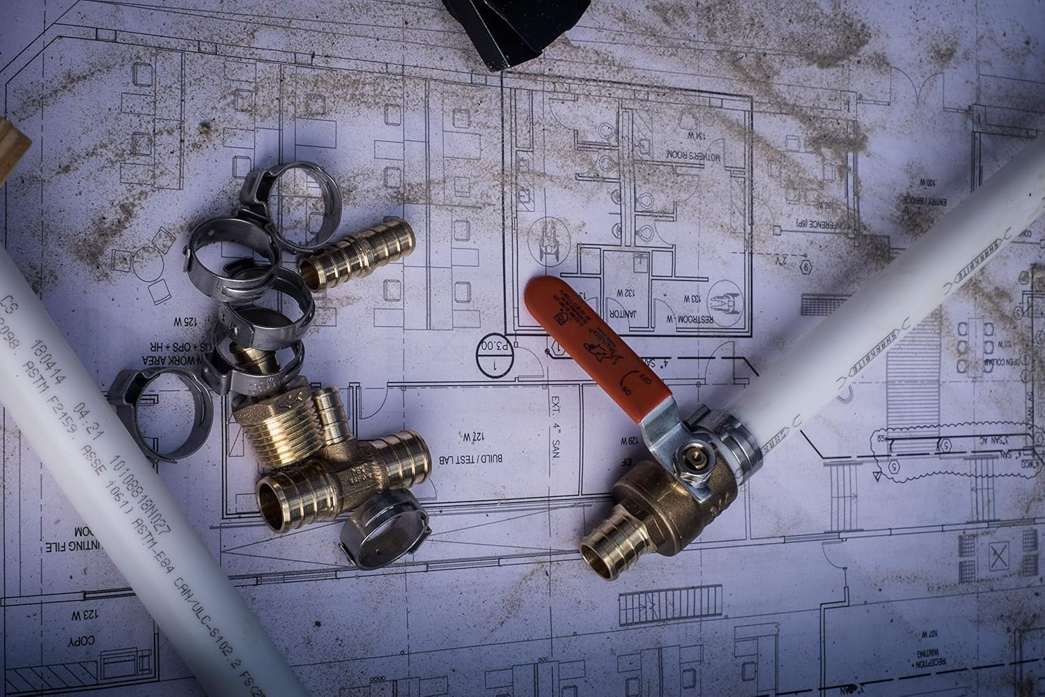 SharkBite-Oetiker UC953CP100 1/2 inch PEX Barb Clamp Rings, 100-Pack, Stainless Steel - - 