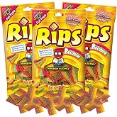Rips Sour Licorice Bite Size Candy, Fruity Flavored Fat Free Candies, Edible Cake and Cupcake Toppers for Birthday Parties and Events, Pack of 3, 4 Ounces Each