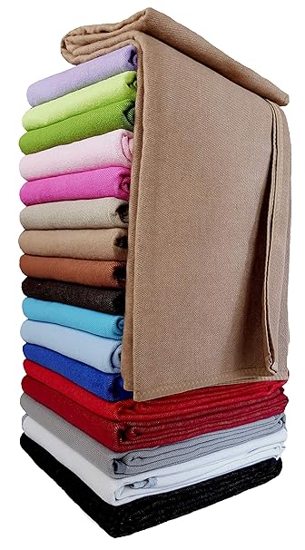 STTS International Baumwolldecke Wohndecke Kuscheldecke Tagesdecke 100% Baumwolle sehr weiches Plaid Korsika (Hellbraun, 150 