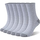Bamboo Socks, SPST Women's Crew Soft Breathable Moisture Wicking Mens Cushioned Casual Hiking Running Long Socks