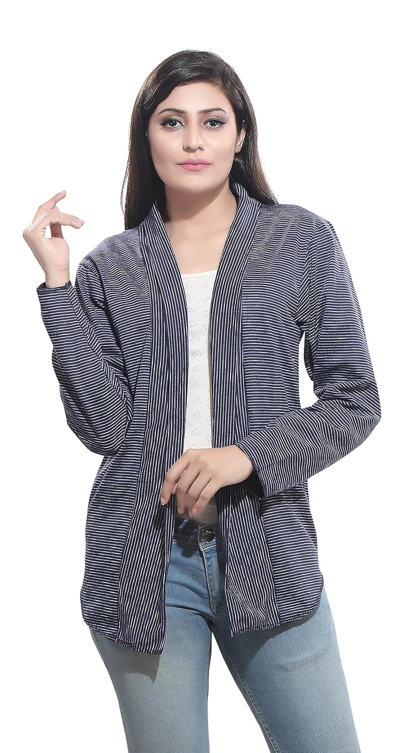 bfly women's fleece shrugs (blue)