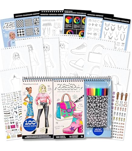 Sticker Dress Up Aktivitätsbuch Für Kinder – Modedesign-Lernspiel Mit über 100 Aufklebern, Für Mädchen Ab 5 Jahren