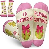 FOURSTUFF Ski, Cycling, Basketball, Golf, Pickleball, Softball, Volleyball, Wrestling, Soccer - Sports Socks for Women Men