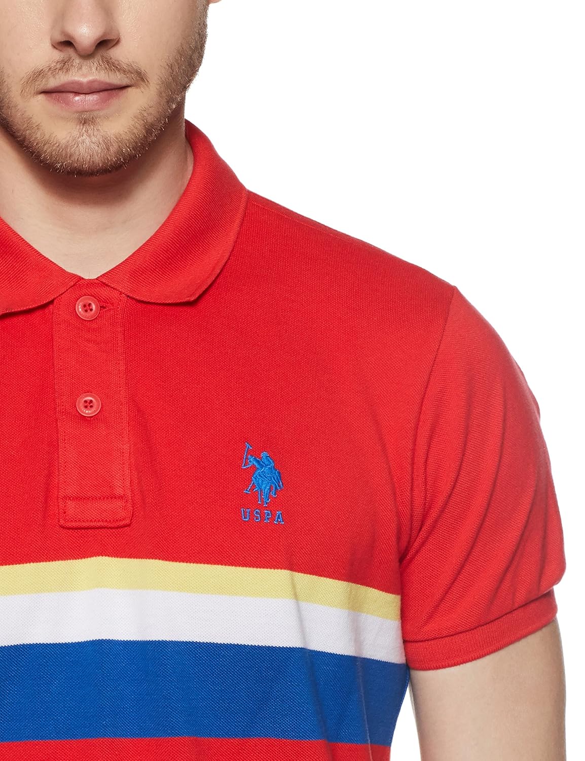 us polo association men's striped regular fit polo