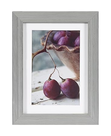 Henzo Deco 13x18 grau Bilderrahmen, Holz, Beige 21 x 16 x 2 cm