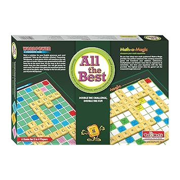 Toymate Playmate 2 in 1 Board Fun Learning Board Games All The Best - Math A Magic and Word Power