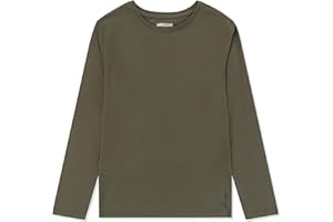 AMERICLOUD Kids Soft Cotton Jersey Long Sleeves T-Shirt Basic Crewneck Tee Shirts for Girls and Boys