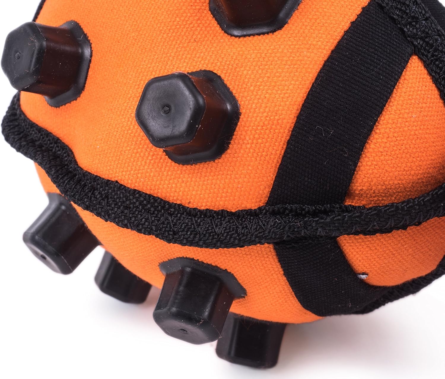 Petface (Seriously Strong by Petface) Nobbly Ball Dog Toy, Orange/Black - Image 4