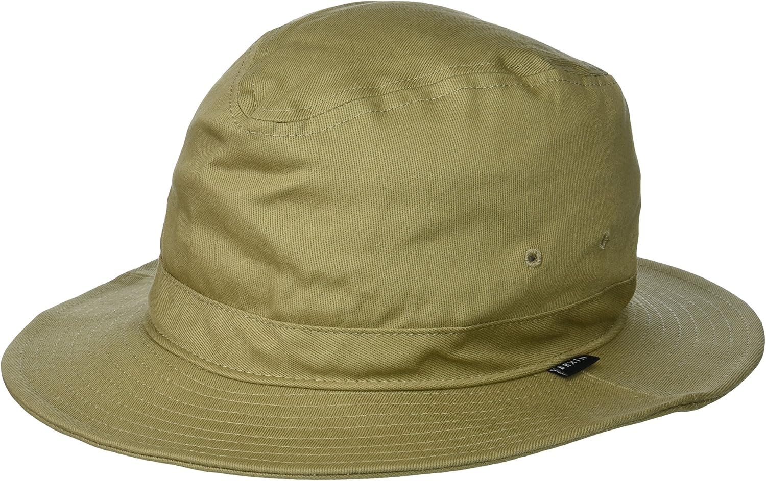 Brixton Men's Ronson Quilted Short Brim Cotton Fedora Hat: Clothing