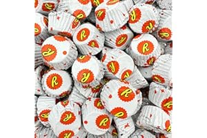 SUNNY ISLAND Miniature Peanut Butter REESEScups White Creme Chocolate Candy, 2 Pound Bag