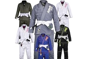 HAWK JIU JITSU Hawk Sports Brazilian Jiu Jitsu Gi for Kids, Ultra-Light Extra Tough Premium Fabric Kids BJJ Gi