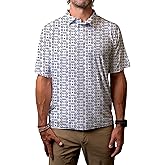 Blue 84 NBA Mens NBA Officially Licensed Short Sleeve Performance Polo All Over Print White