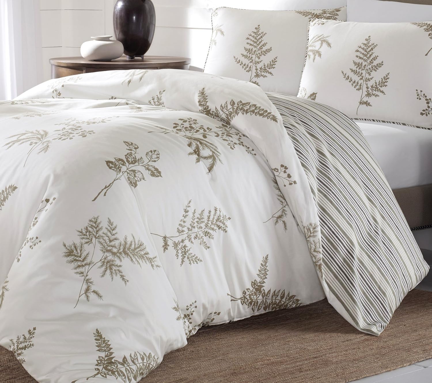 Stone Cottage Willow Comforter Set Full/Queen Tan/Beige 3 Piece Revman