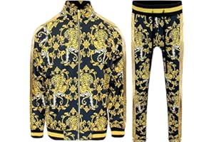 G-Style USA Men's Tiger Pattern Tracksuit Sets