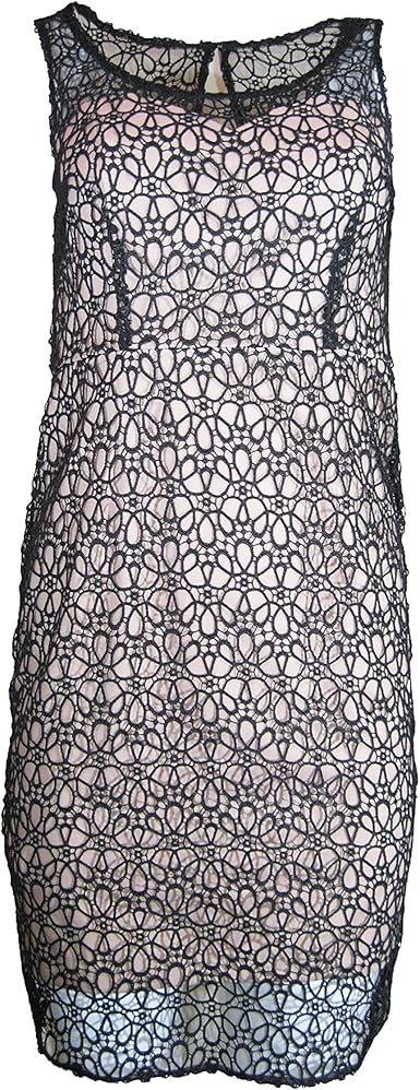 ann taylor black lace dress