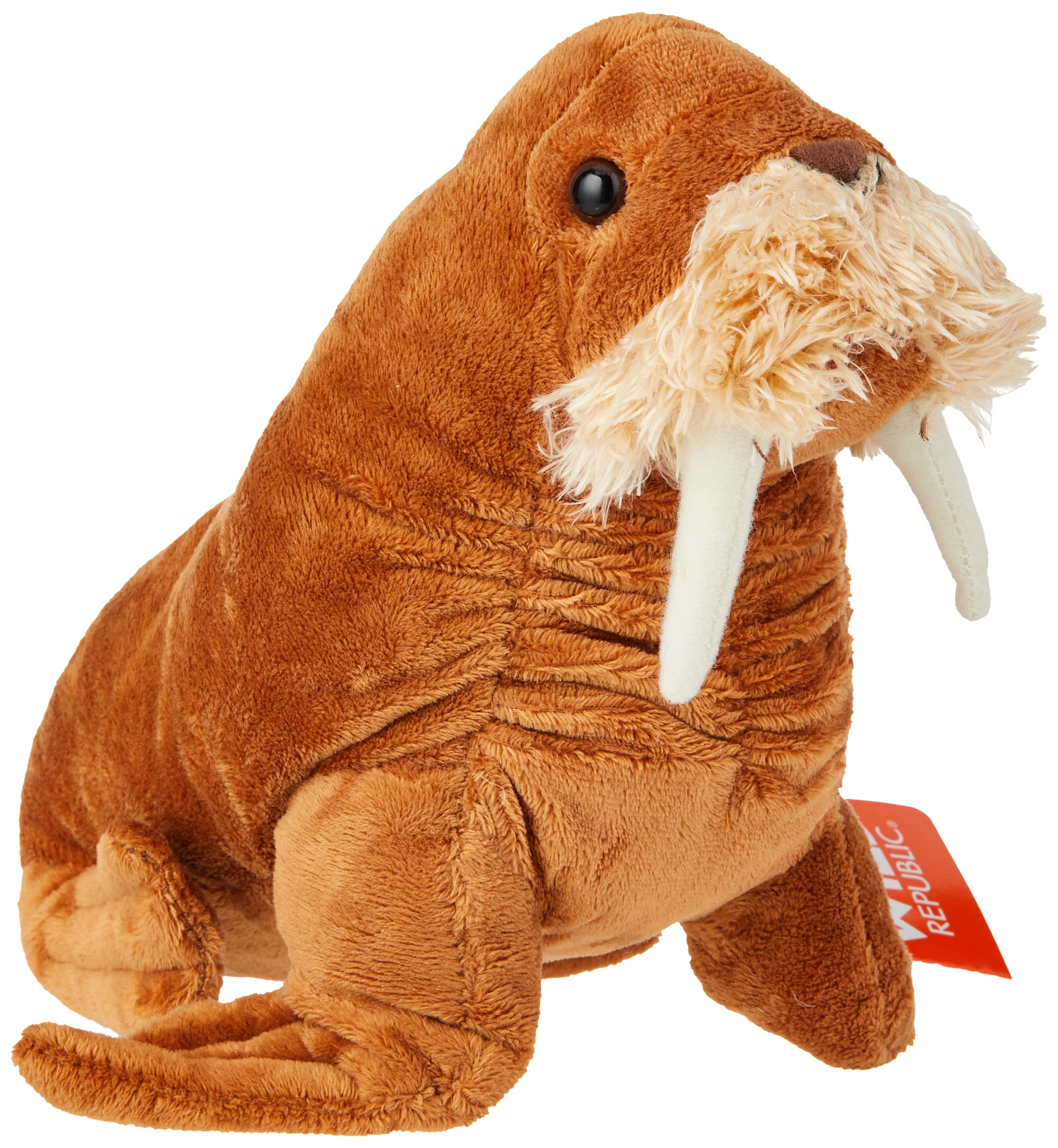 Wild Republic Walrus Plush Soft Toy, Cuddlekins Cuddly Toys, Gifts for Kids,Brown,20 cm