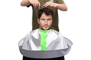 woniutch Hair Cutting Capes Umbrella for Adults, Barber Cape Cloak Cape for Home and Salon Use, Keep Hair Off Clothes and Floor