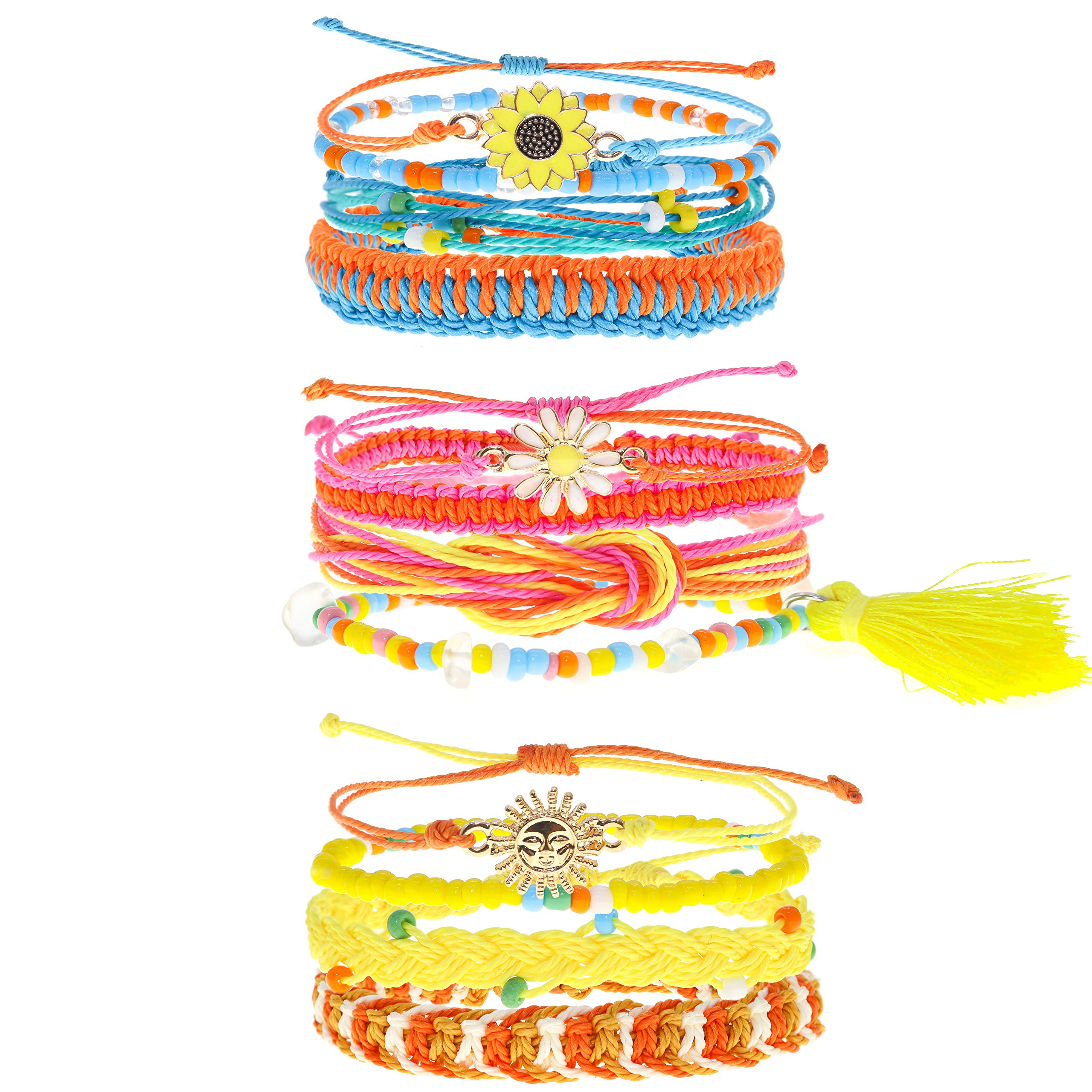 Buy 12 VSCO Charm Bracelets for Teen Girls, Kids Friendship Bracelets