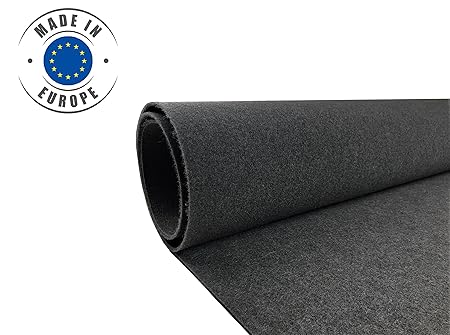 Meterware Velours GRAU Autoteppich Kofferraumteppich Velour Innenraum Auto Teppich Oldtimer Tuning Wohnmobil Fußmatten