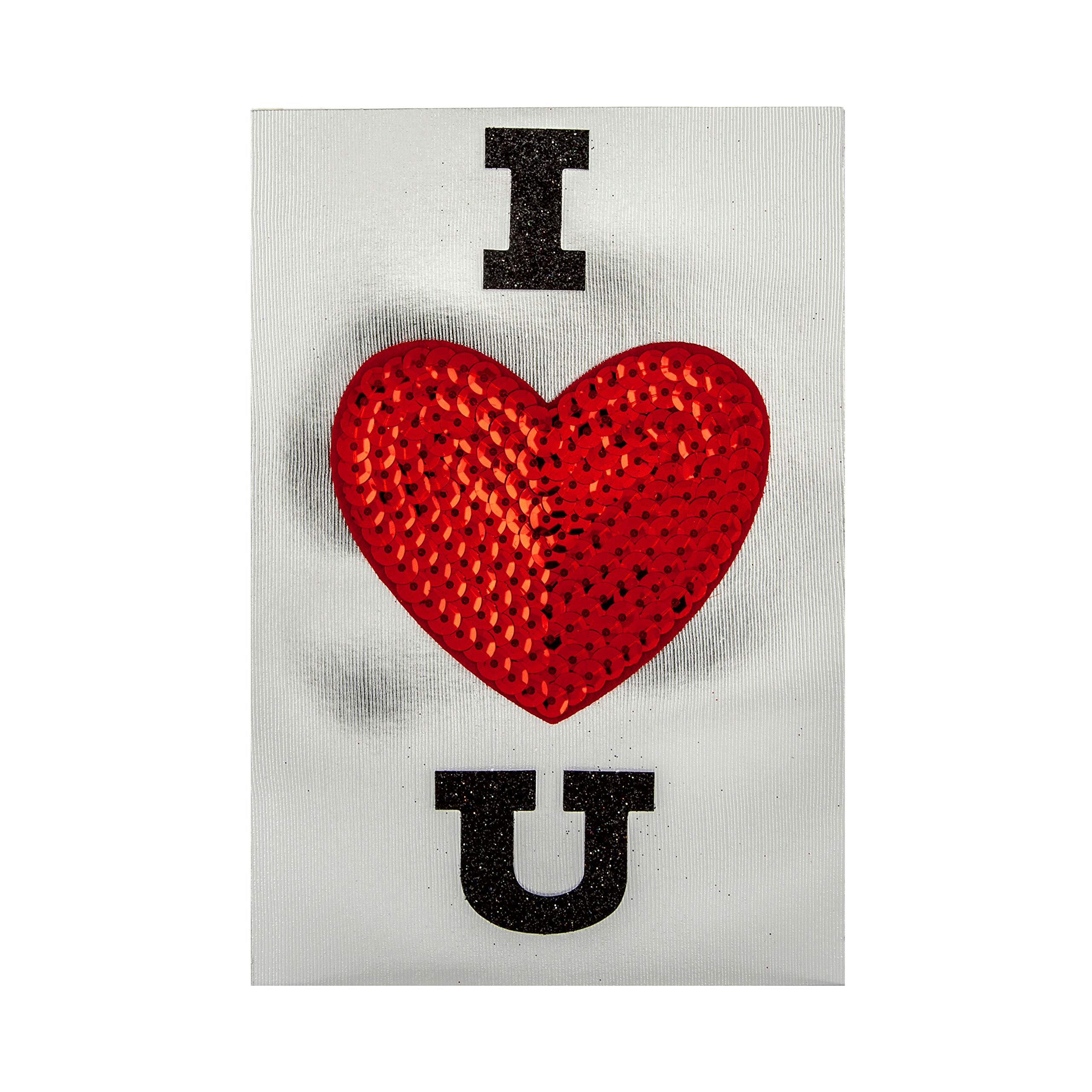 Hallmark Anniversary Love Card - Signature Collection Sequin Heart Design