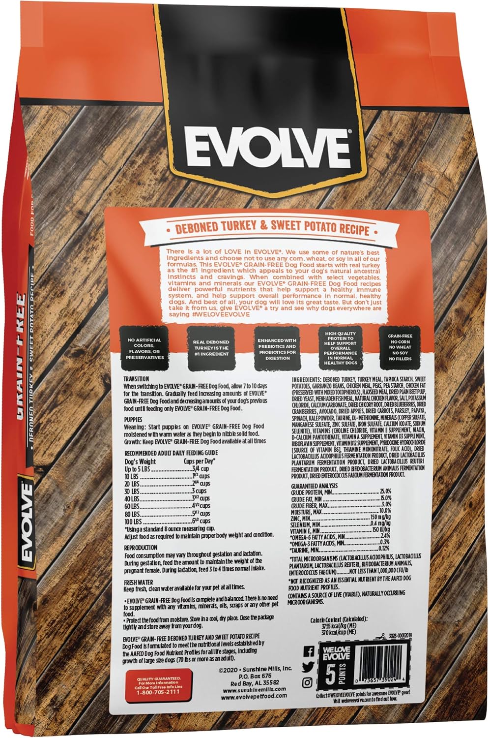 evolve turkey garbanzo bean and pea