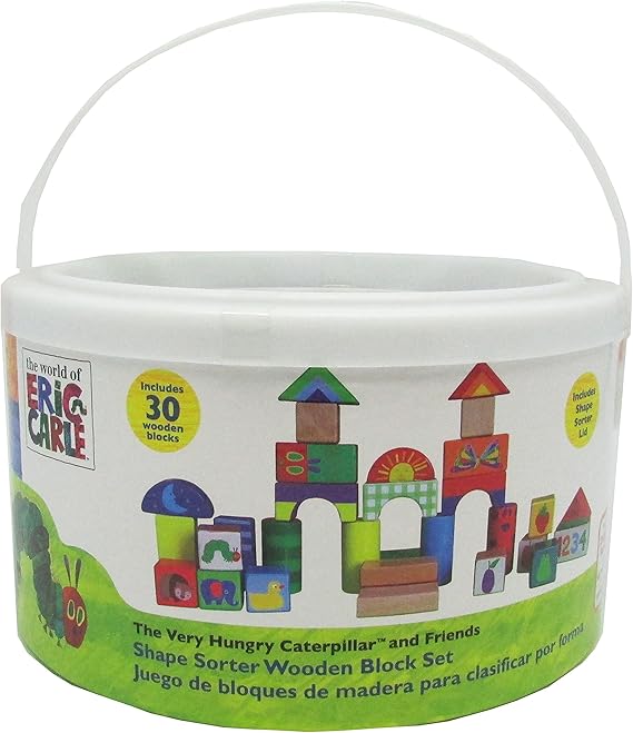 hungry caterpillar wooden blocks