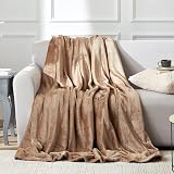 EHEYCIGA Fleece Blanket Camel 150x200cm Twin Size Soft Flannel Throw view 8