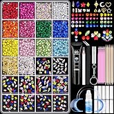 DAZZLEBRITE Tooth Gems Kit, Bedazzling Crystal Tooth Gem Kit for Teeth | Beginners Starter Crystals Teeth Jewelry Gem for Women Men, Colorful Teeth Gems Kit with Tooth Gem Glue