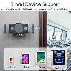 Keuvirya iPad Wall Mount, Universal 360° Rotating
