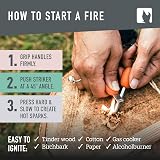 Light My Fire Fire Steel Outdoor Scout 2-in-1 Emergency Whistle 3000 Ignitions view 4