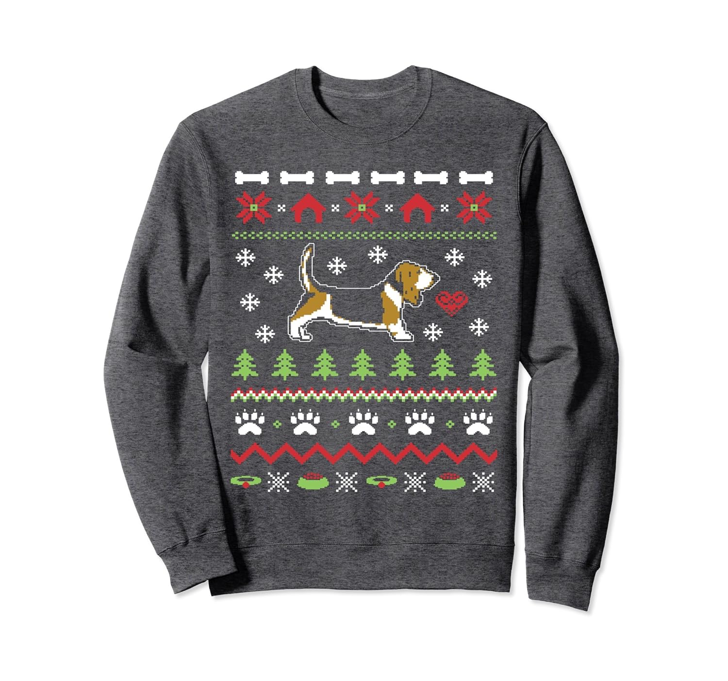 Basset Hound Dog Ugly Christmas Sweater Xmasln Lntee